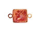 Patricia Healey Copper Paw Print Horizontal Link 28x17mm