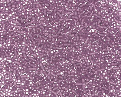 TOHO Transparent Frosted Medium Amethyst Round 15/0 Seed Bead