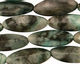 Emerald (rough cut) Ridged Oval 25x10mm