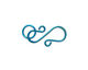 Pacific Blue Enameled Copper S Clasp 20x13mm, 8mm ring