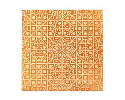 Lillypilly Orange Cross Stitch Anodized Aluminum Sheet 3