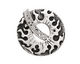 Saki Sterling Silver Fireburst Toggle Clasp 28mm, 28mm bar