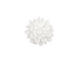 Transparent White Lucite Dahlia Flower Cabochon 16mm