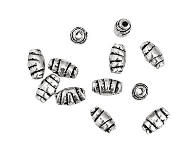 Pewter Crescent Roll 7x4mm