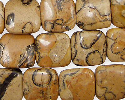 Madagascar Leopardskin Puff Square 12mm
