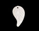 Matte Crystal Lucite Twisted Leaf 13x23mm