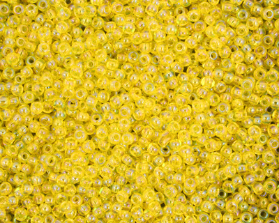 TOHO Transparent Rainbow Lemon Round 11/0 Seed Bead