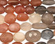 Moonstone (multi) Faceted Flat Oval 9-12x8-11mm