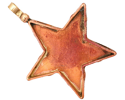 Patricia Healey Copper Star Bezel Pendant 45x56mm