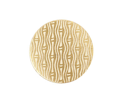 Lillypilly Gold Reeds Anodized Aluminum Disc 25mm, 22 gauge