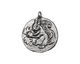 Green Girl Pewter Squirrel Pendant 21x24mm
