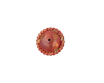 Patricia Healey Copper Rondelle w/ Roping 7x14mm
