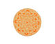 Lillypilly Orange Lace Anodized Aluminum Disc 25mm, 24 gauge