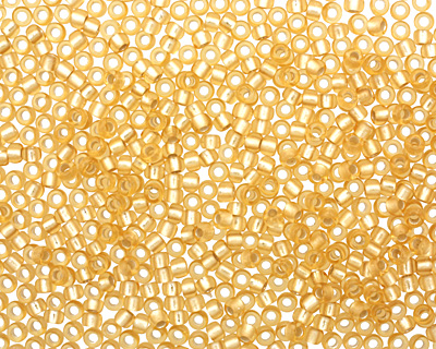 TOHO Light Topaz (with Frosted Silver Lining) Round 11/0 Seed Bead
