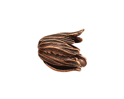 Ezel Findings Antique Copper Tulip Bead Cap 18x16mm