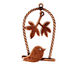 Ezel Findings Antique Copper Perched Bird Pendant 18x32mm