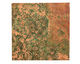 Lillypilly Verde Groovy Circles Embossed Patina Copper Sheet 3"x3", 36 gauge