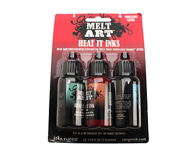 Melt Art Organic Gems Heat It Inks