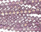 Lilac AB Crystal Faceted Rondelle 6mm