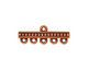TierraCast Antique Copper (plated) Beaded 5-1 Link 10x26mm