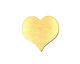 Brass Heart Blank 22mm