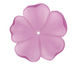Matte Light Amethyst Lucite 5 Petal Flower 10x36mm
