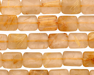 Rutilated Quartz Thin Pillow 10x8mm