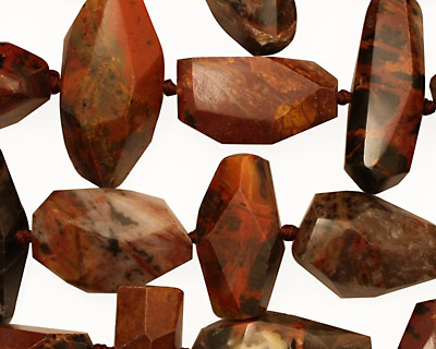 Pilbara Jasper Faceted Nugget 10-20x10-18mm