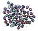 Czech Fire Polished Glass Iris Blue Round 3mm