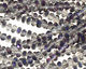 Purple & Clear AB Crystal Faceted Rondelle 4mm