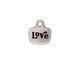 TierraCast Antique Silver (plated) Love Charm w/ Glue In 12x14mm