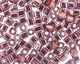 TOHO Gold Lustered Amethyst Cube 4mm Seed Bead