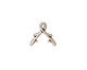 TierraCast Antique Silver (plated) Vine Pinch Bail 13x12mm