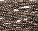 Oiled Bronze Crystal Faceted Rondelle 3mm