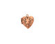 Antique Copper (plated) Tiny Pressed Heart Heirloom Locket 13x15mm