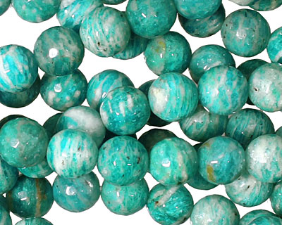 Russian Amazonite Faceted Round 8mm