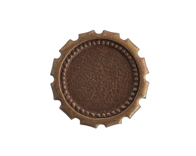 Vintaj Natural Brass Spoked Gear 23mm
