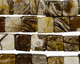 Brioche Agate Cube 8mm