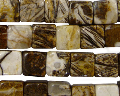 Brioche Agate Cube 8mm