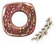 Humble Beads Polymer Clay Mulberry Square Toggle Clasp 27-29, 26mm bar