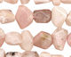 Pink Opal Faceted Nugget 11-15x10-16mm