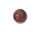 TierraCast Antique Copper (plated) Spirals Snap Cap 15mm