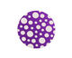 Lillypilly Purple Scattered Dots Anodized Aluminum Disc 25mm, 24 gauge