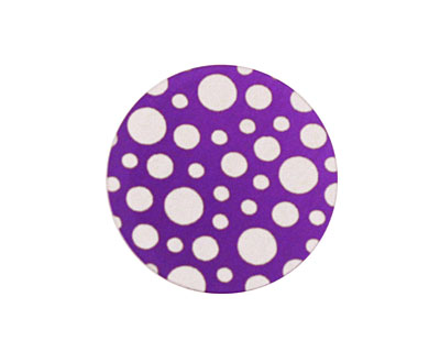 Lillypilly Purple Scattered Dots Anodized Aluminum Disc 25mm, 24 gauge