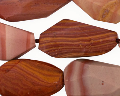 Hickorite Faceted Nugget 24-34x11-22mm