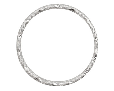 Silver (plated) Embellished Ring 34mm