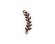 Nunn Design Antique Copper (plated) Left Leaf Connector 33x8mm