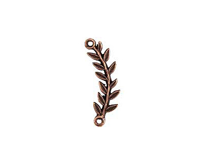 Nunn Design Antique Copper (plated) Left Leaf Connector 33x8mm