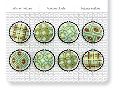 Seaspray Stitched Buttons 17mm