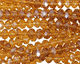 Medium Topaz Crystal Faceted Rondelle 6mm